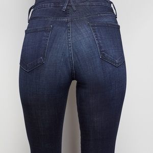 Good American jeans good waist dark blue mini slit NWT